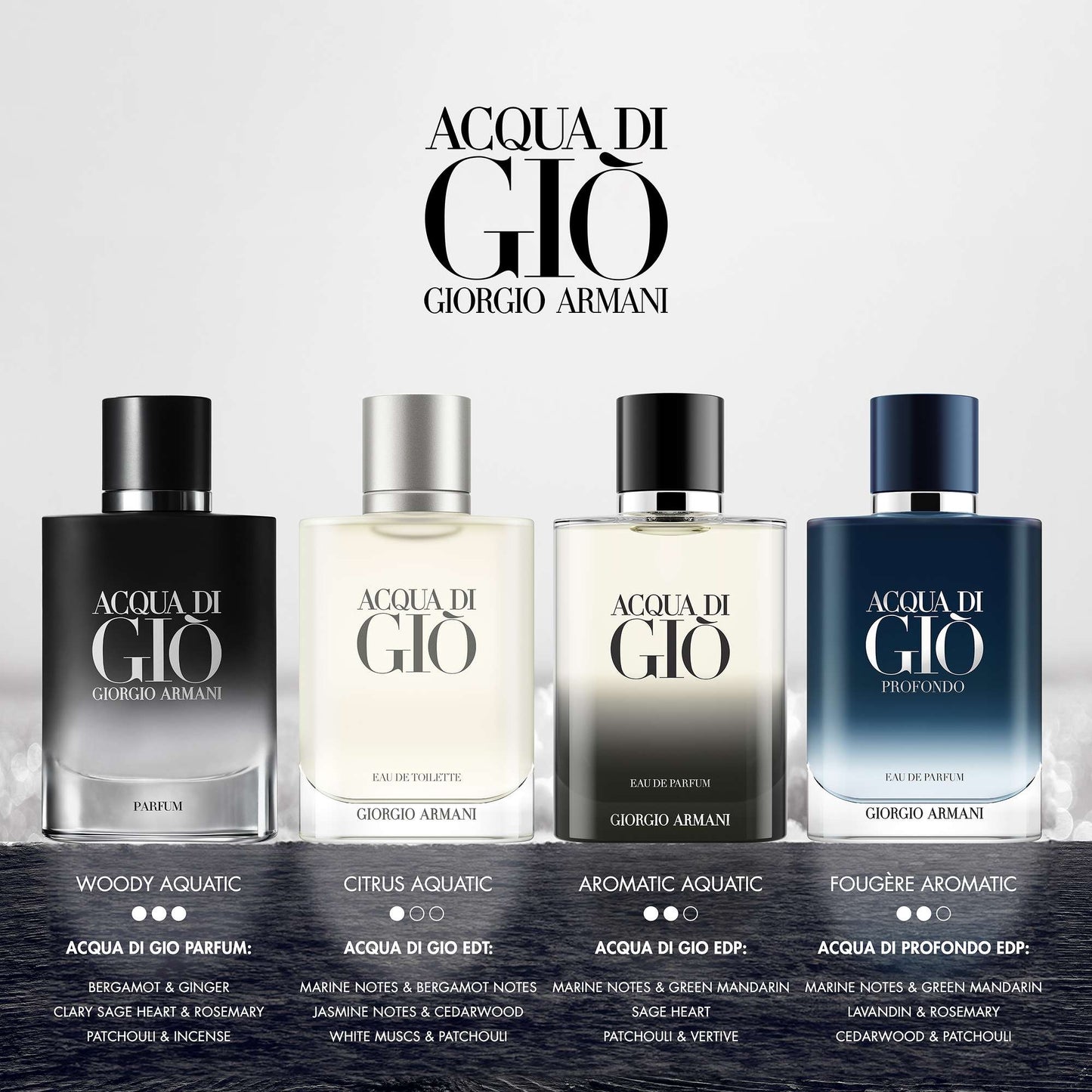Giorgio Armani Acqua di Gio Profondo Eau de Parfum 150ml Refill