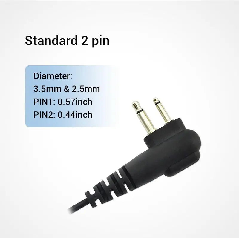 G-Shape Walkie Talkie Earpiece with Mic PTT for Motorola CP040 DP1400 GP88 GP300