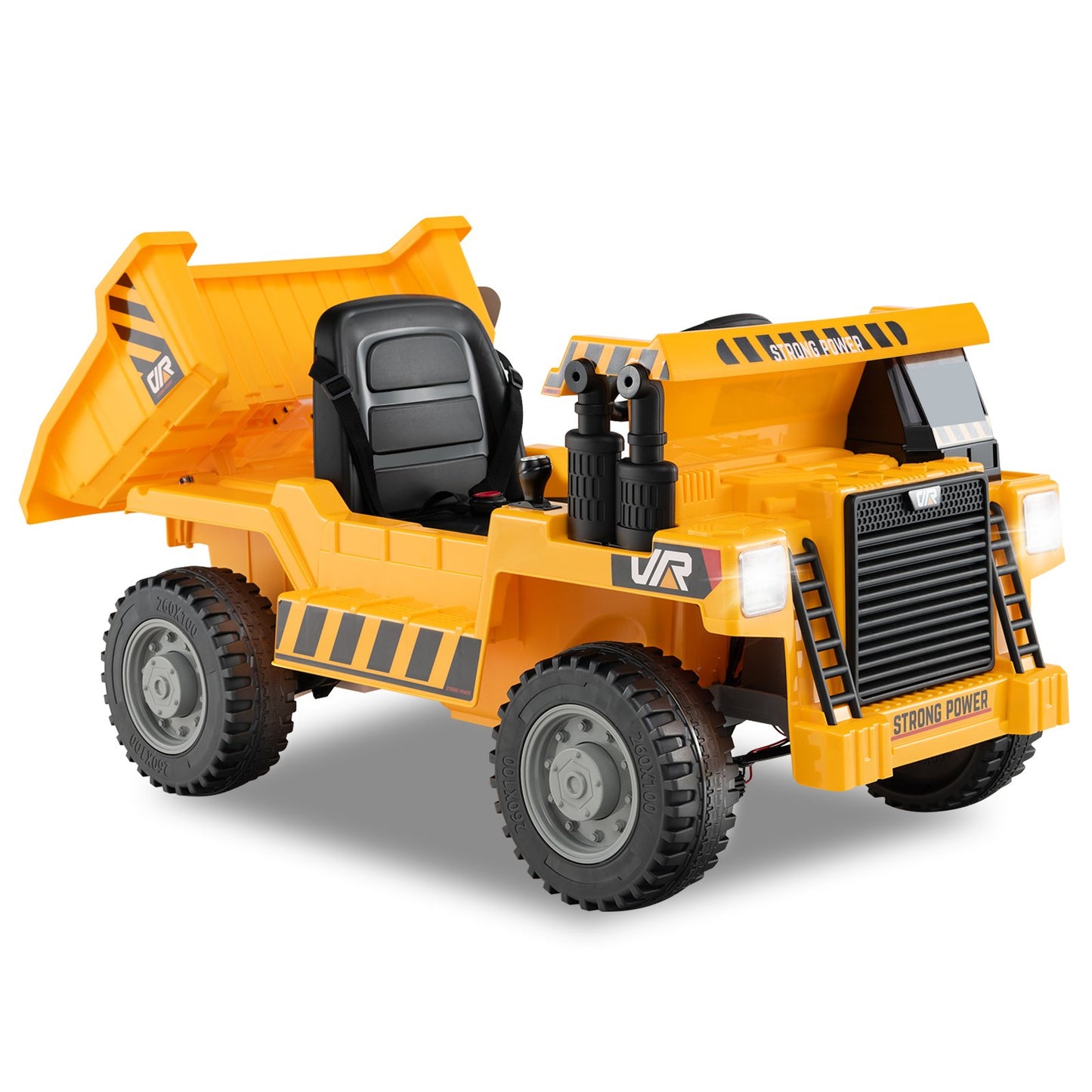 12V Kids Ride on Dump Truck with Electric Dump Bed-Green
