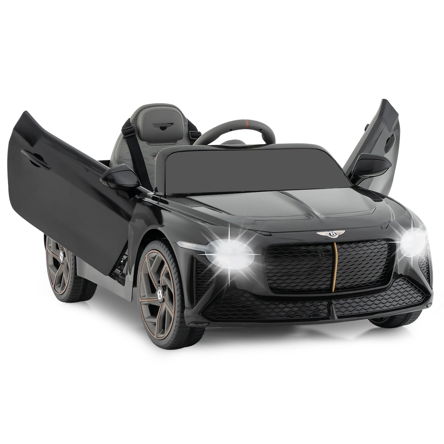 12V Licensed Bentley Bacalar Kids Ride On Car with Scissor Doors and Lights-Green