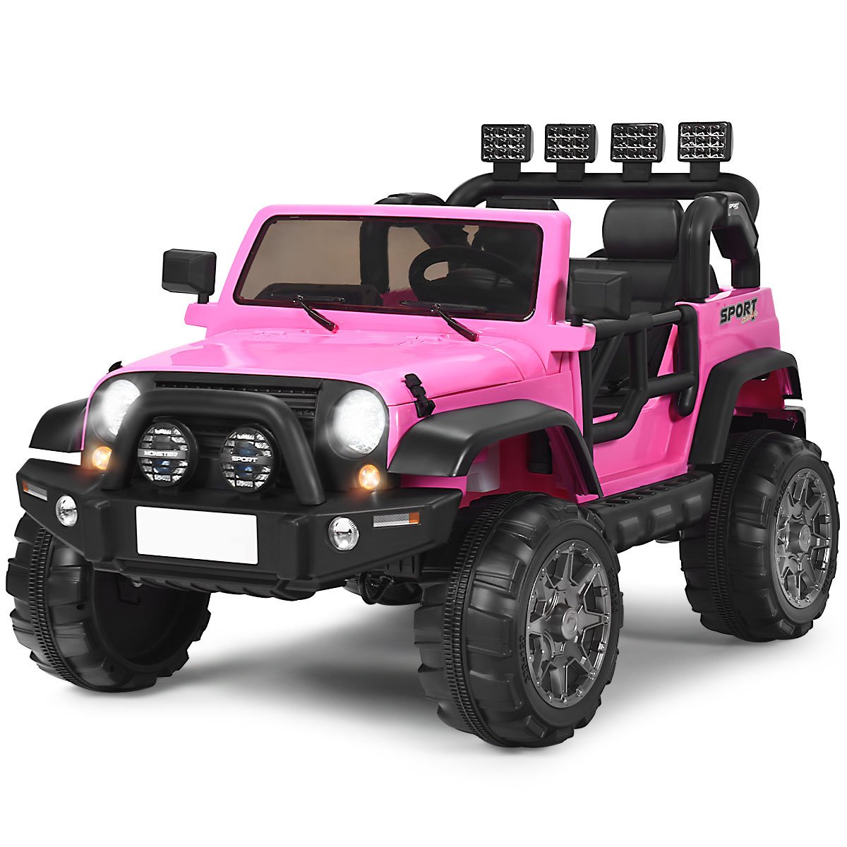 12V Electric Kids Ride On Truck with Remote Control-Black