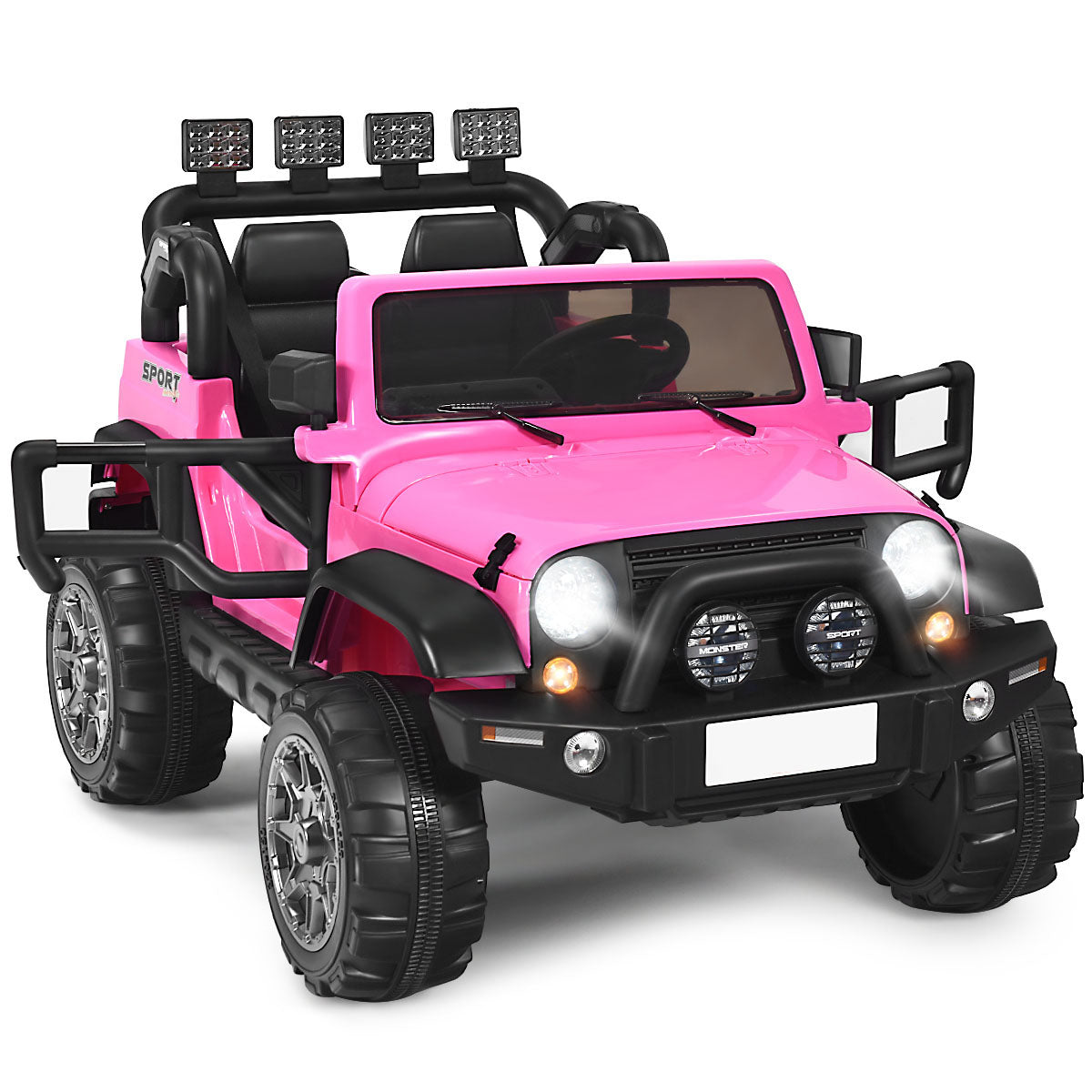 12V Electric Kids Ride On Truck with Remote Control-Black