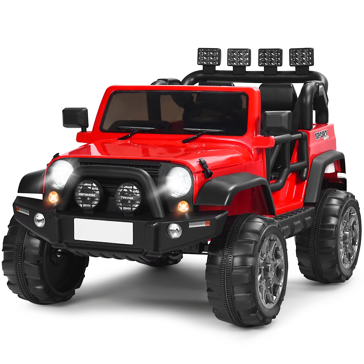 12V Electric Kids Ride On Truck with Remote Control-Black
