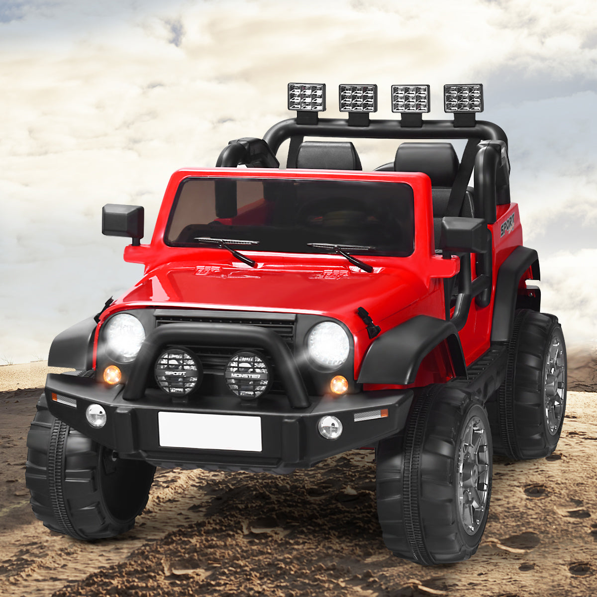 12V Electric Kids Ride On Truck with Remote Control-Black