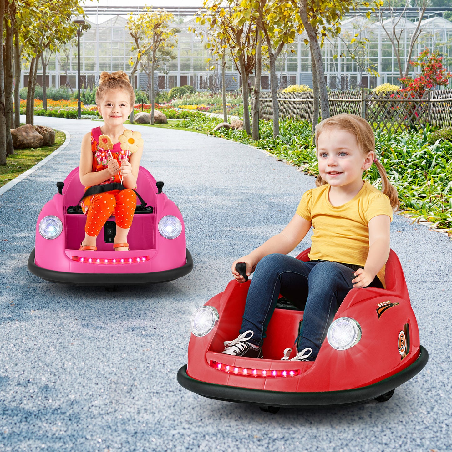 12V Kids Ride on Bumper Car with Remote Control and Music-Navy