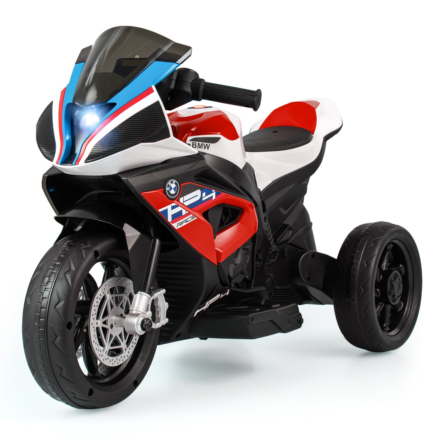12V Kids Motorcycle Ride-On Toy with Music and Headlight-Blue
