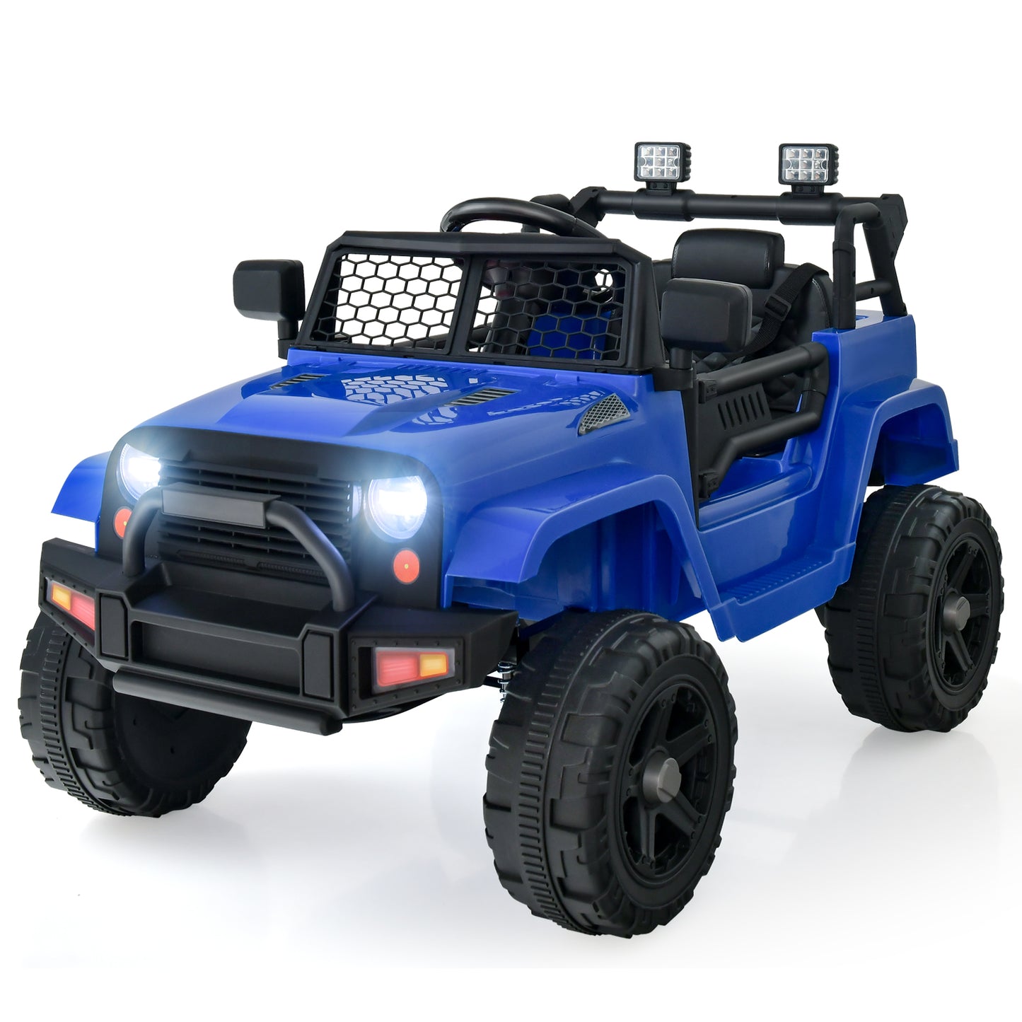 12V Kids Ride on Car with Remote Control and Music-Black