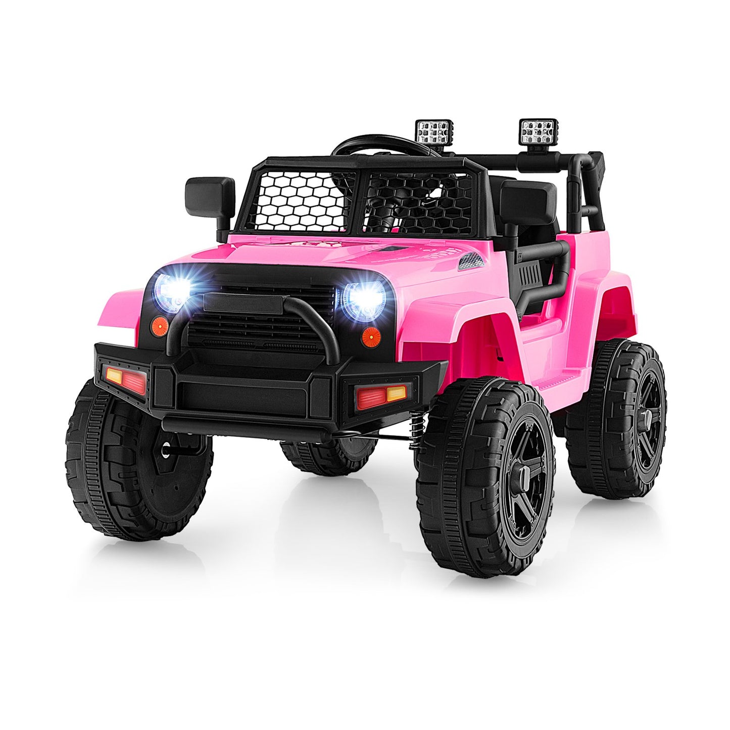 12V Kids Ride on Car with Remote Control and Music-Black