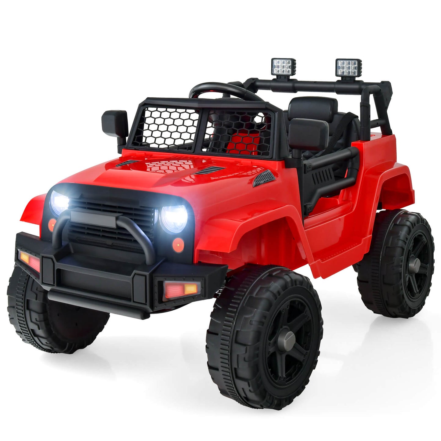 12V Kids Ride on Car with Remote Control and Music-Black