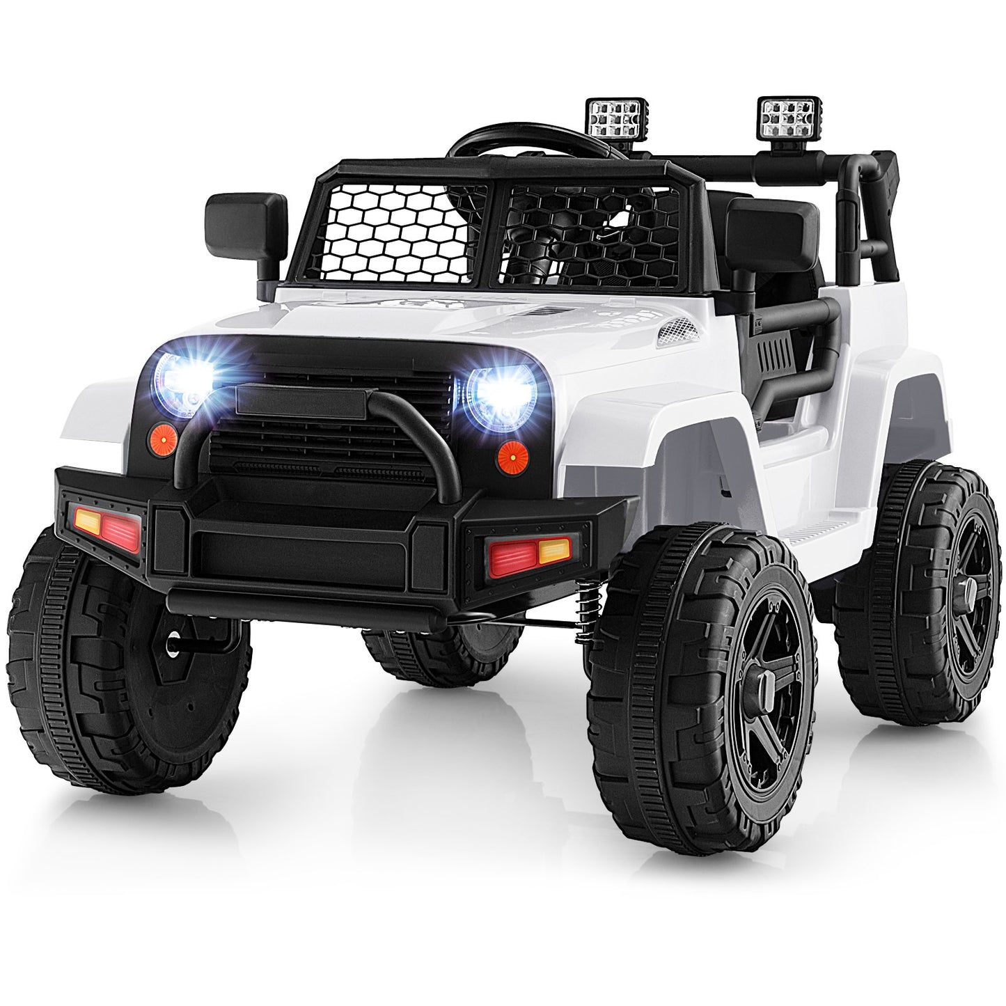 12V Kids Ride on Car with Remote Control and Music-Black