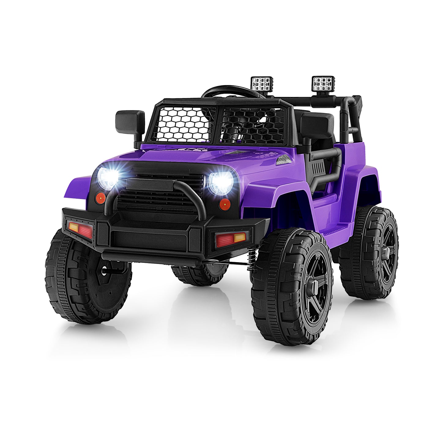 12V Kids Ride on Car with Remote Control and Music-Black