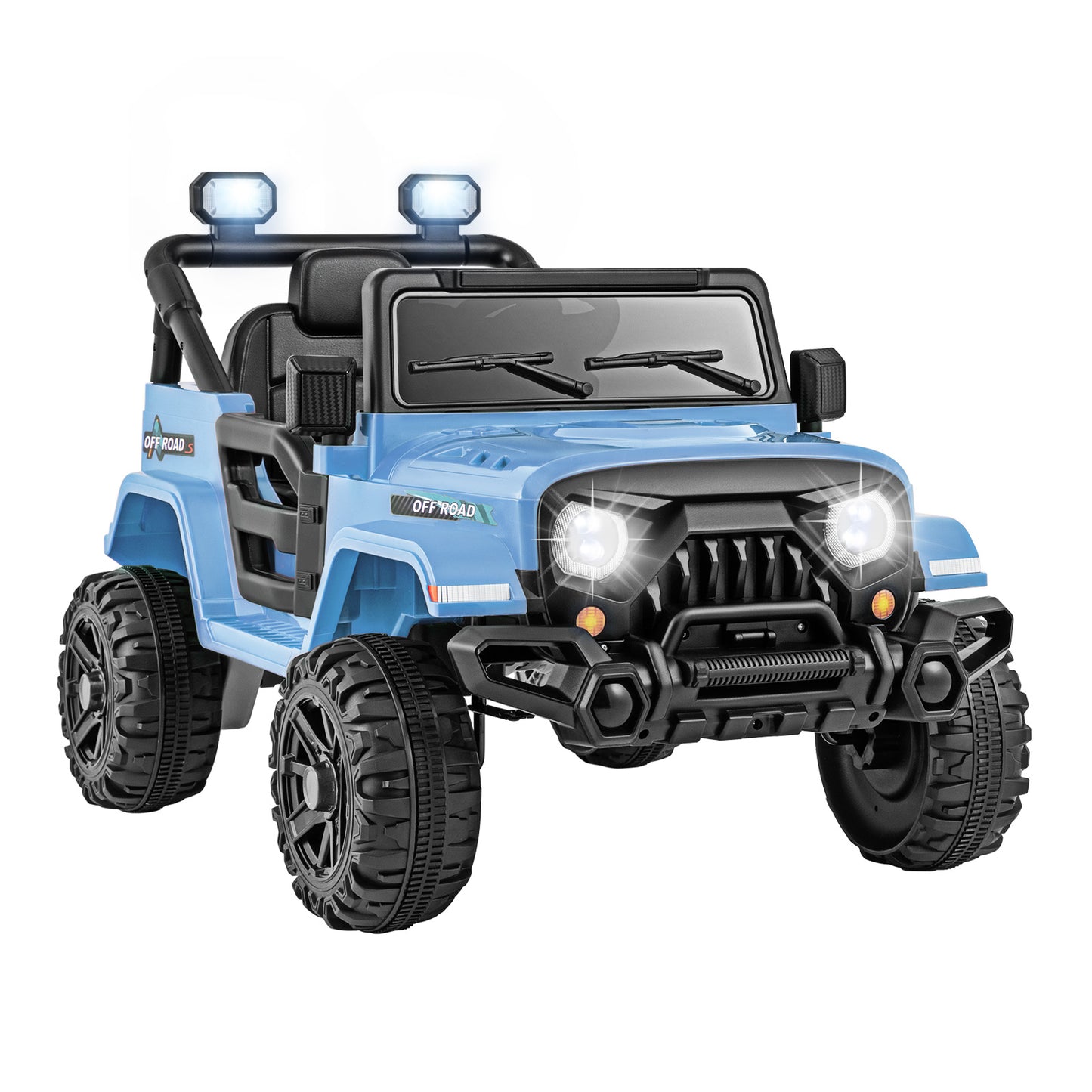 12V Kids Ride on Truck with Remote Control and 3 Speeds-Black