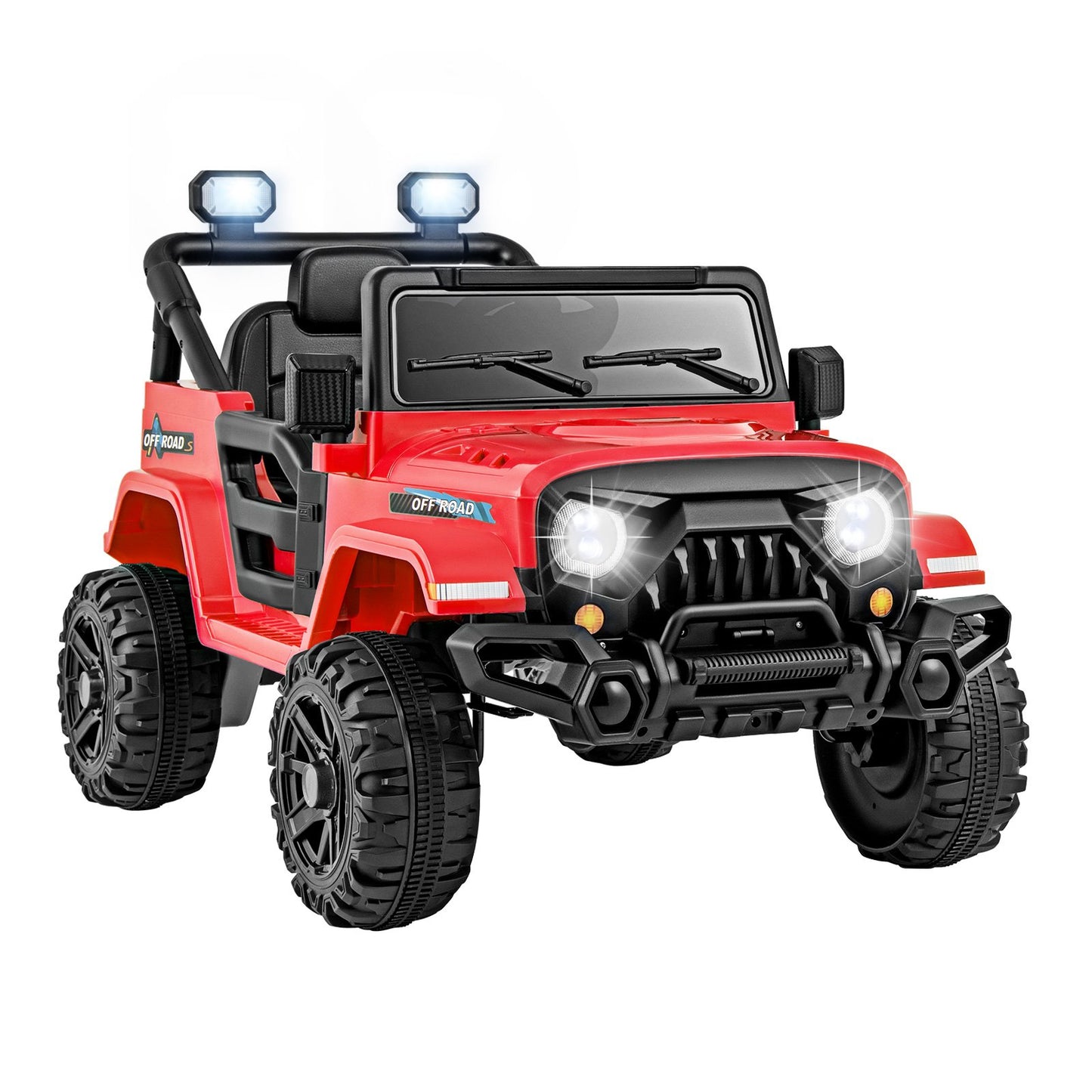 12V Kids Ride on Truck with Remote Control and 3 Speeds-Black
