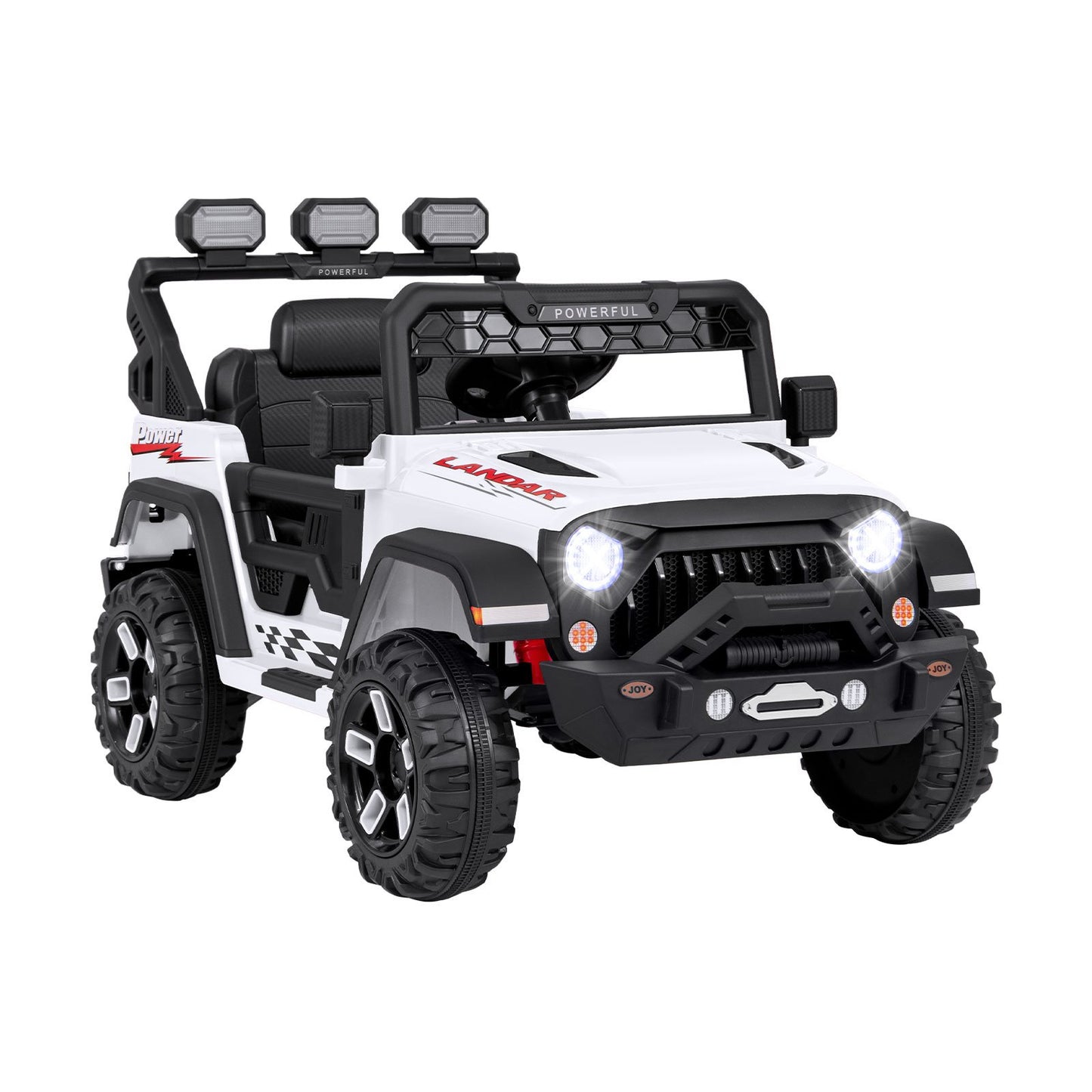 12V Kids Ride on Truck with Remote Control and Wireless Connection-Black