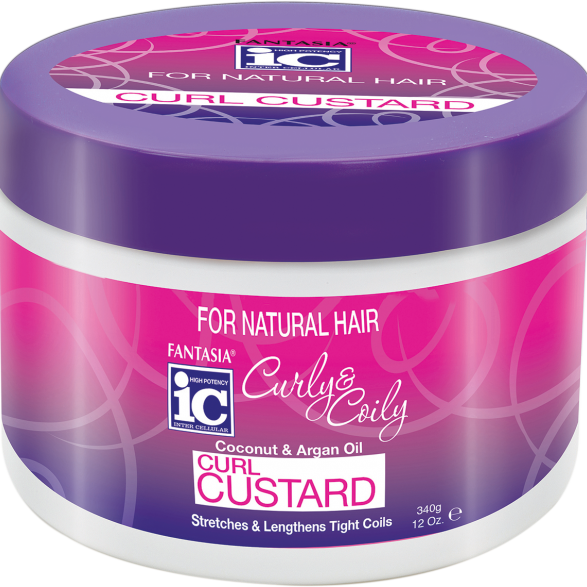 Curly & Coily Fantasia-IC Curl Custard - Define, Hydrate & Enhance Curls for Curly & Coily Hair 340g/11.99 oz