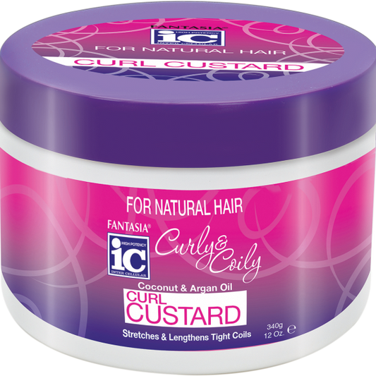 Curly & Coily Fantasia-IC Curl Custard - Define, Hydrate & Enhance Curls for Curly & Coily Hair 340g/11.99 oz