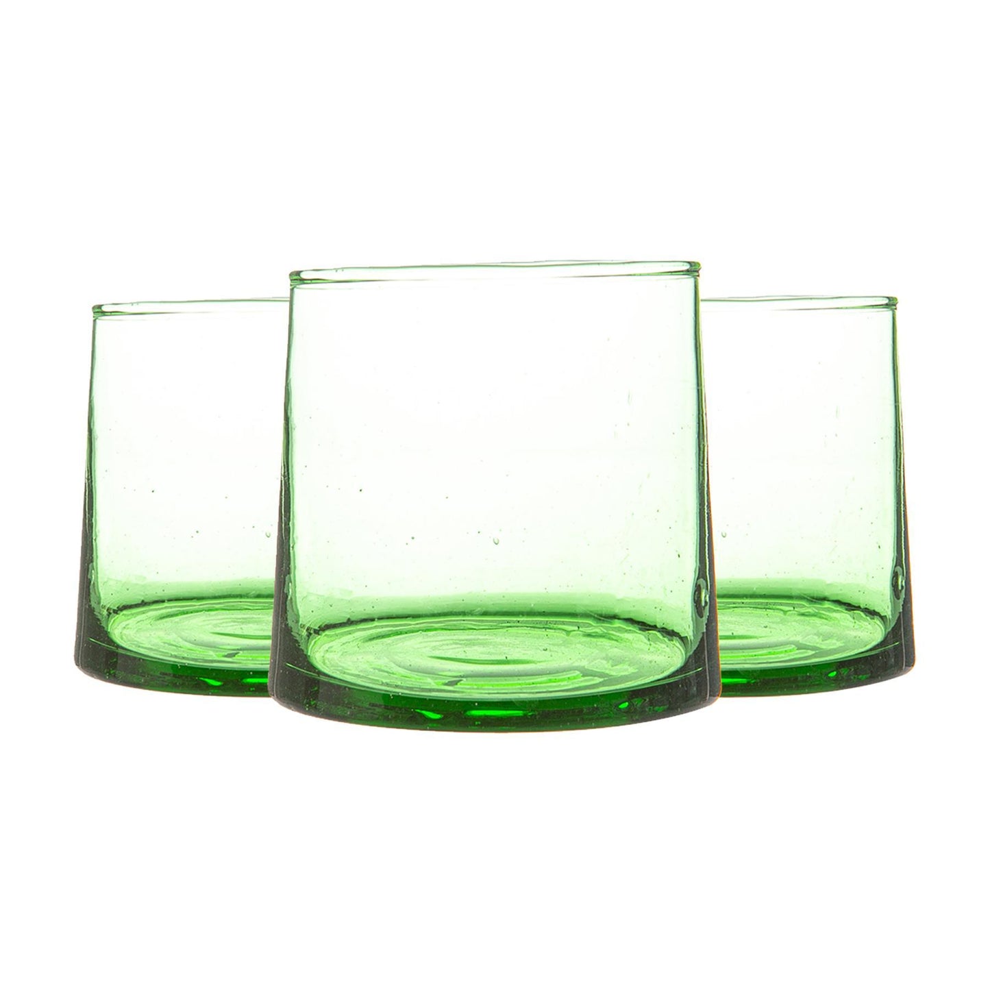Recycled Glass Tea Light Holders - Pack of Three