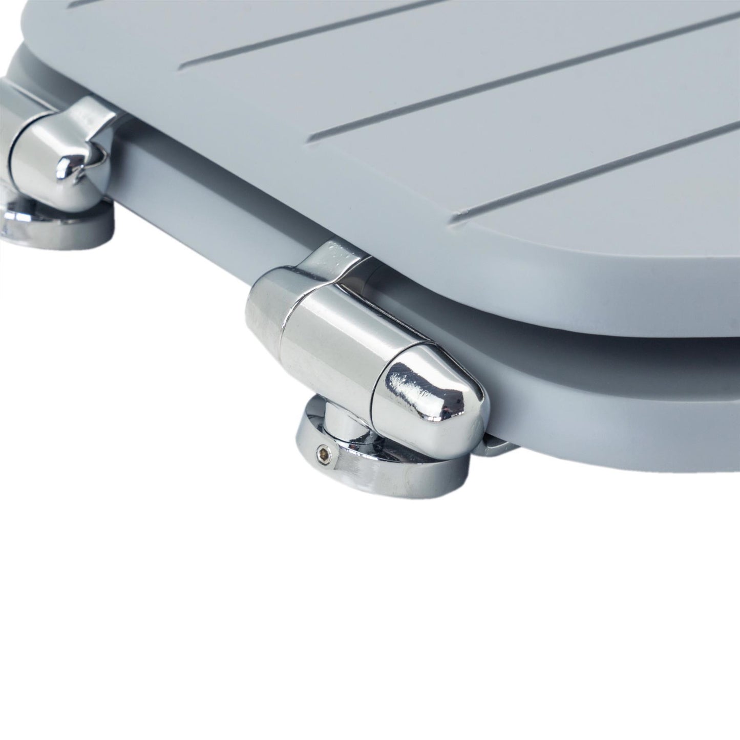 Grey Soft Close Tongue & Groove Toilet Seat