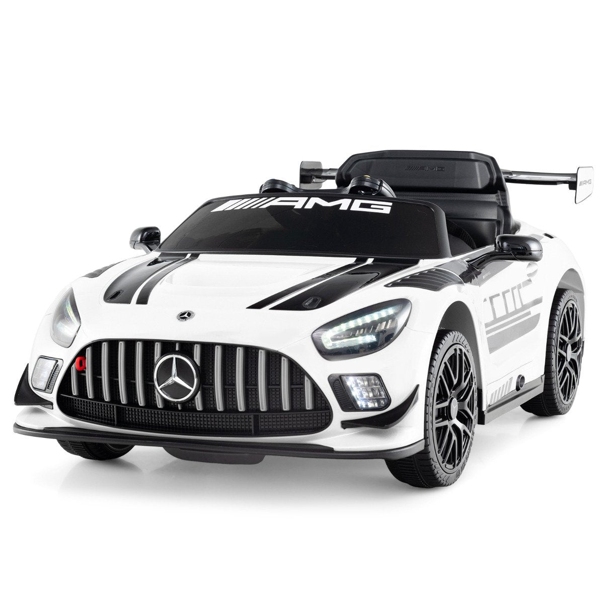 12V Kids Ride on Car Battery Powered Electric Vehicle with Remote Control-Black