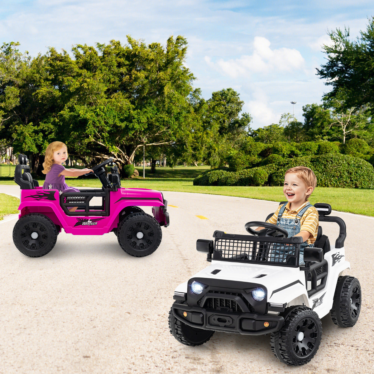 12V Kids Ride on Truck Car with Remote Control for Kid Over 3 Years Old-Black