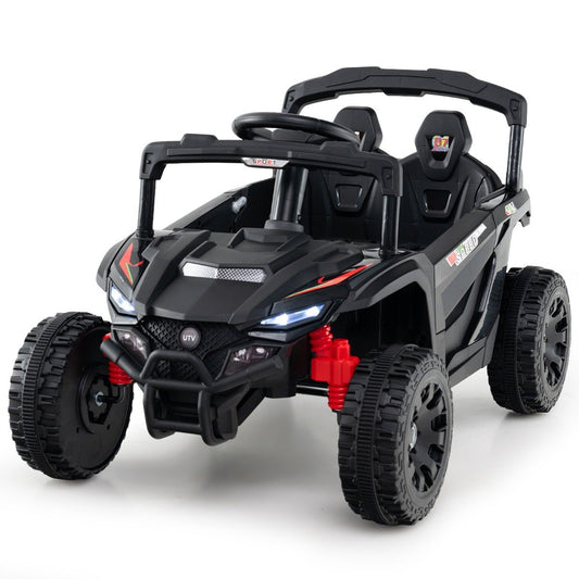 12V Kids Ride On Car Electric UTV with LED Lights and Music-Pink
