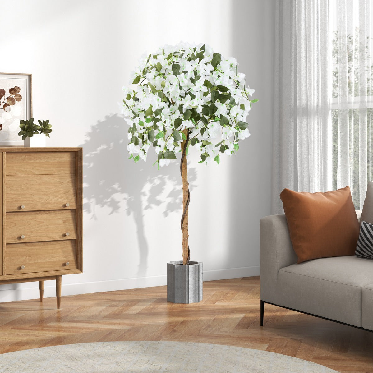 130cm Artificial Azalea Tree with 576 Flowers and 288 Leaves