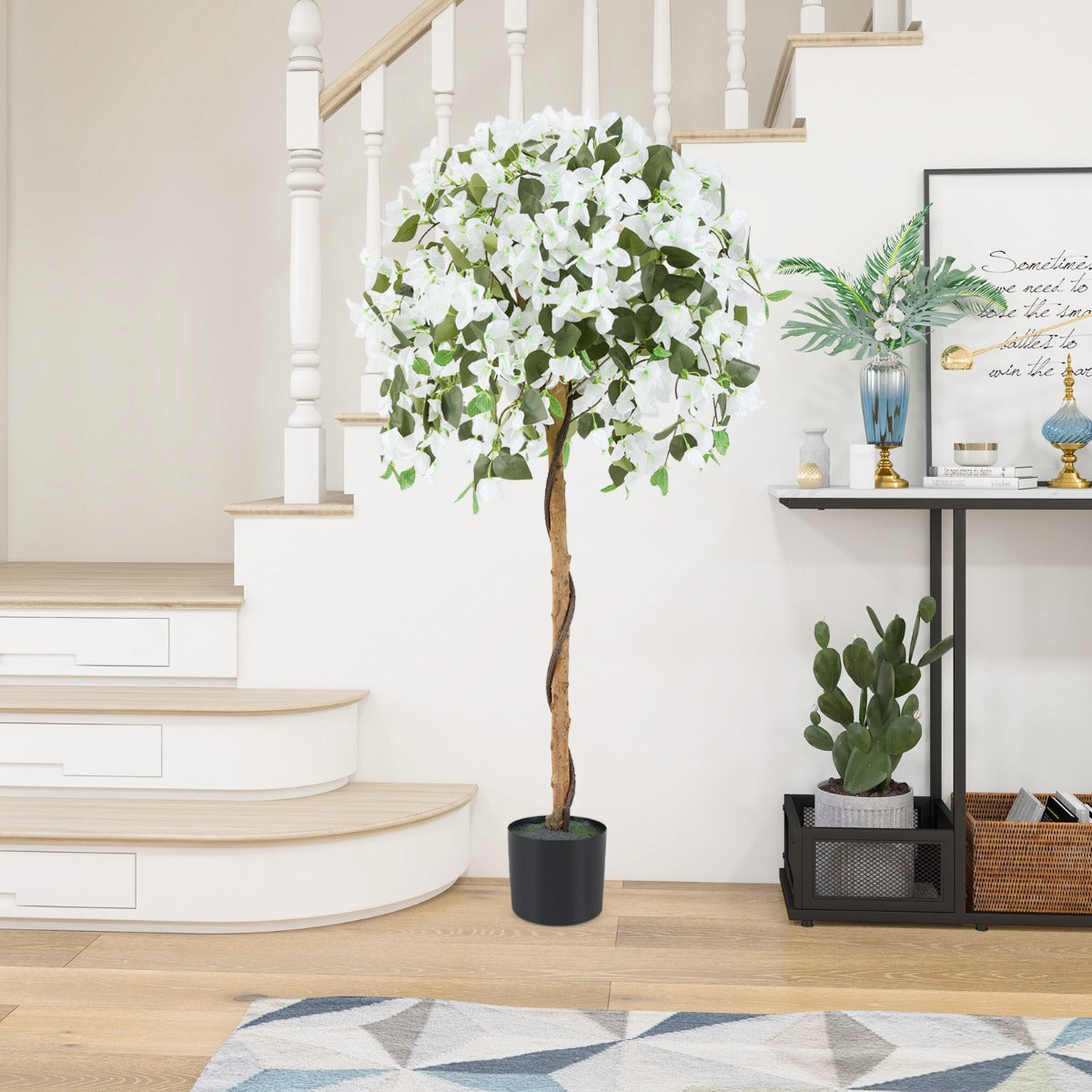 130cm Artificial Azalea Tree with 576 Flowers and 288 Leaves