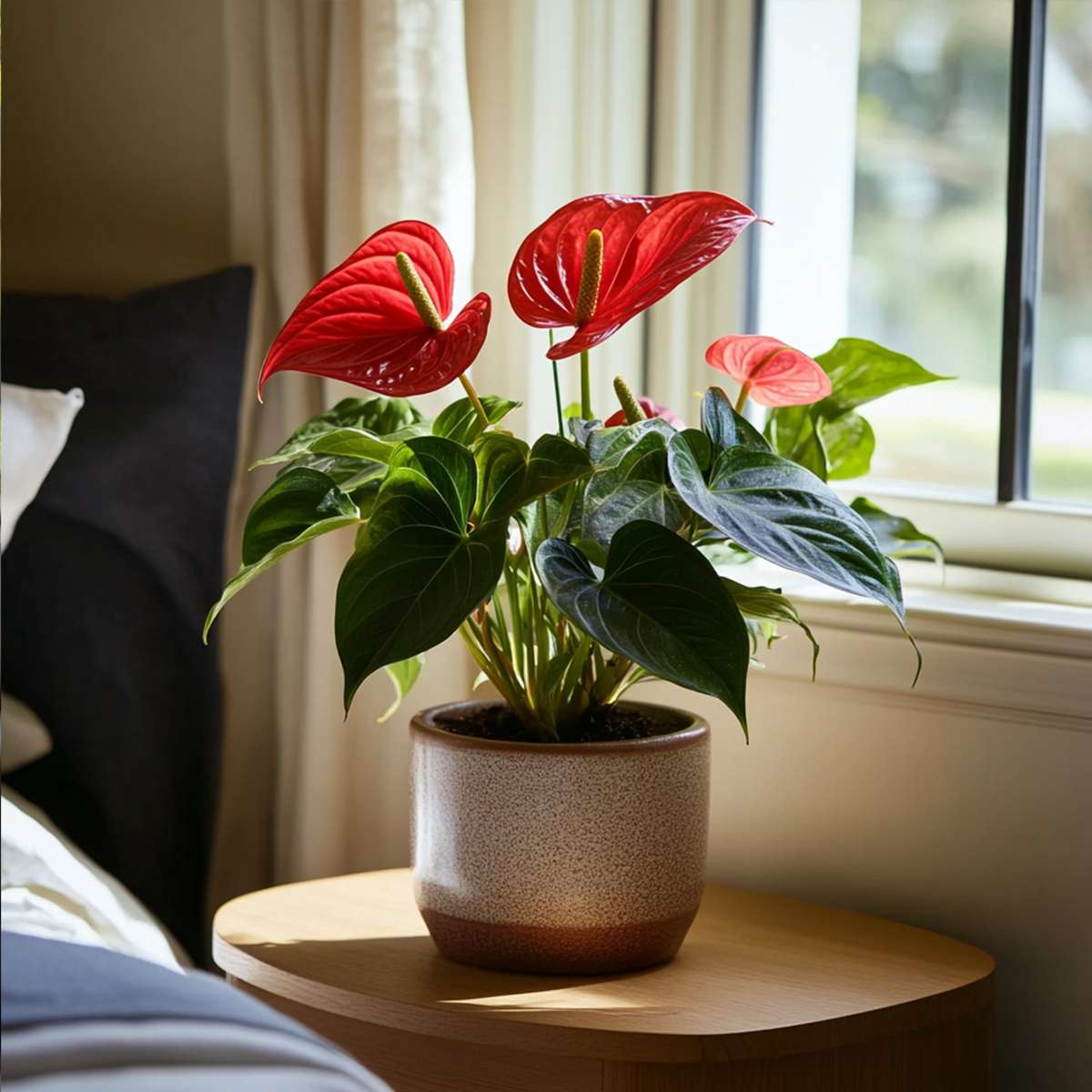 Laceleaf - Anthurium 'Royal Champion' - Height 35-45cm - ø12cm