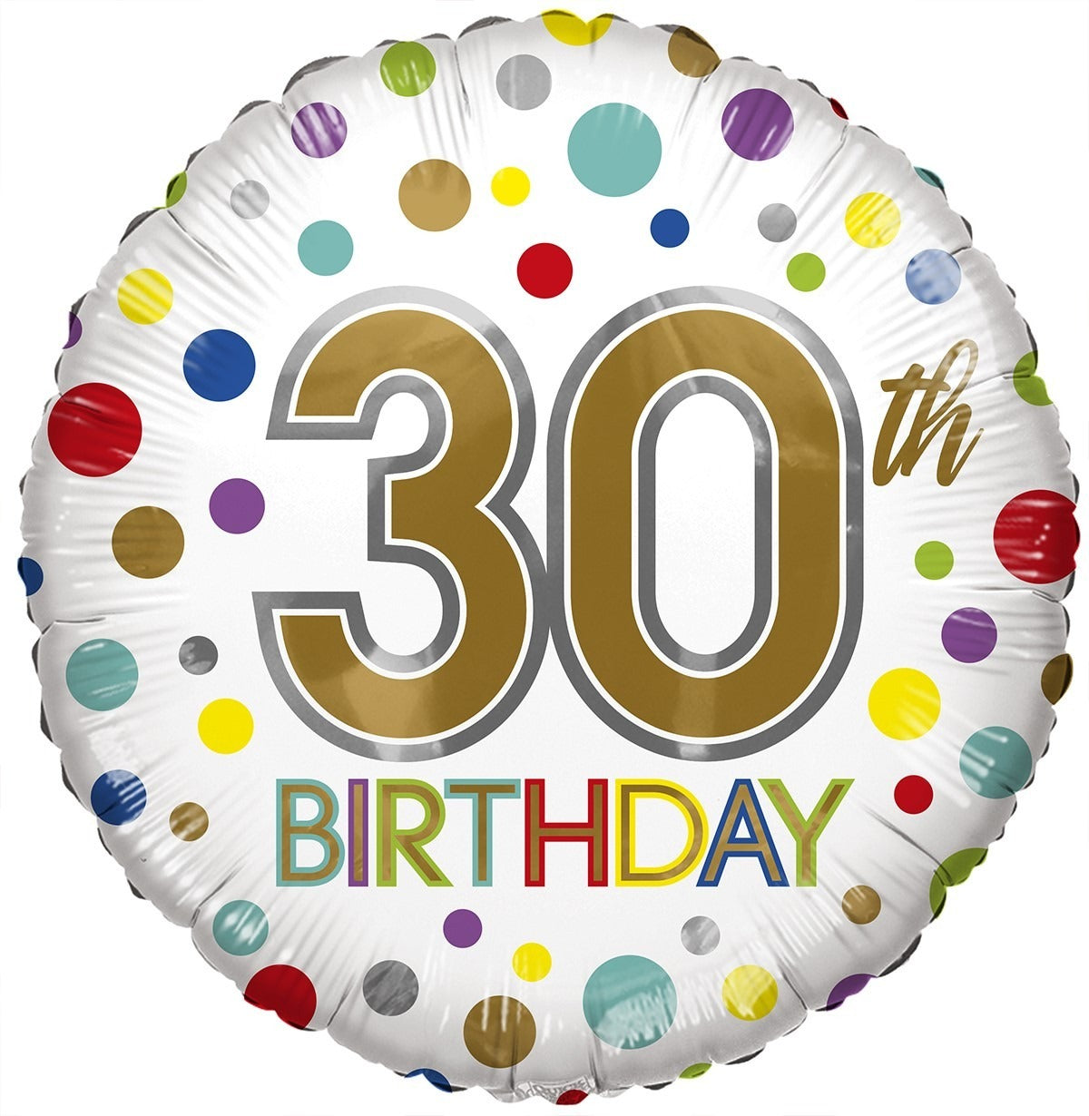 بالون صديق للبيئة - عيد ميلاد عمر 30 (18 بوصة)