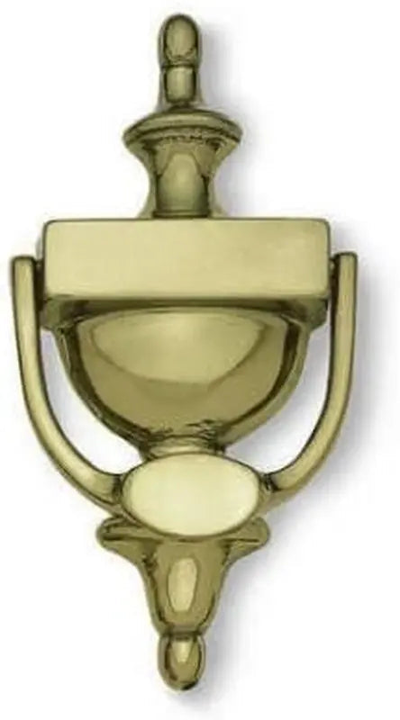 Large Urn Door Knocker Polished Brass JV38BPB Traditional Front Door Hardware