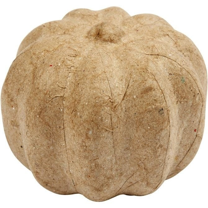 زينة يقطينة من الورق المعجن (4.5 × 6 سم)