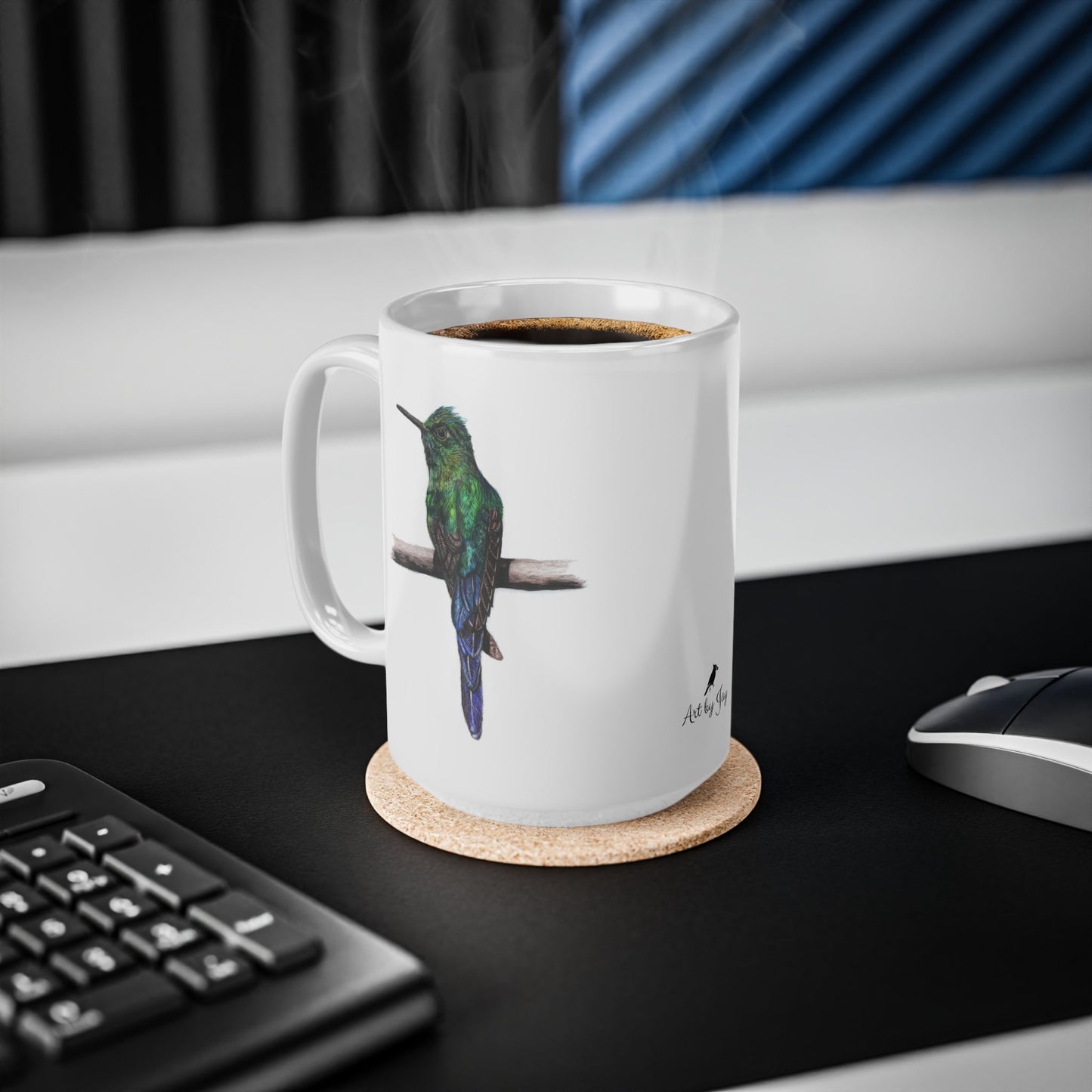 Hummingbird Mug – Wildlife Illustration