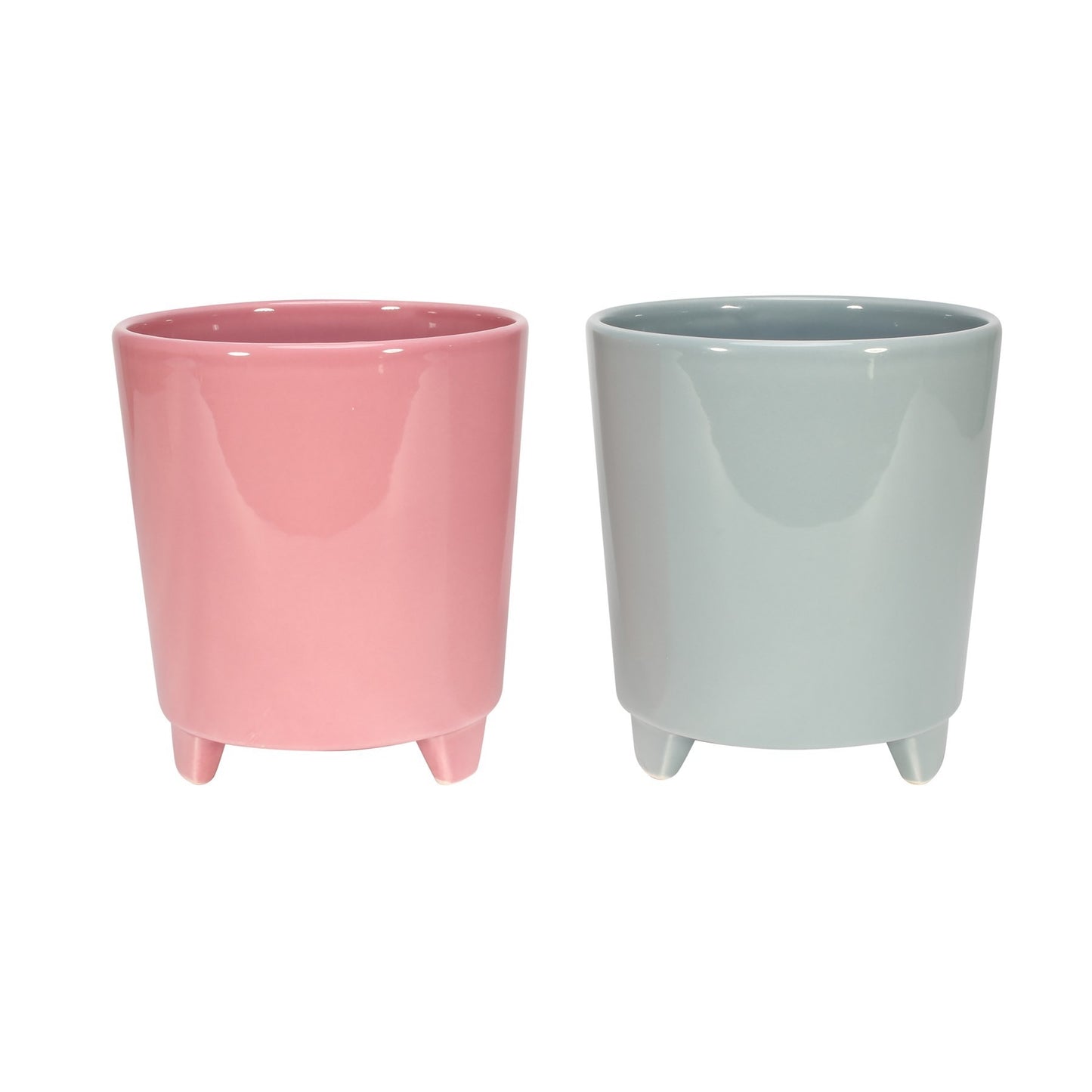 Assorted Orchid Ceramic Pot with Feet (12cm)