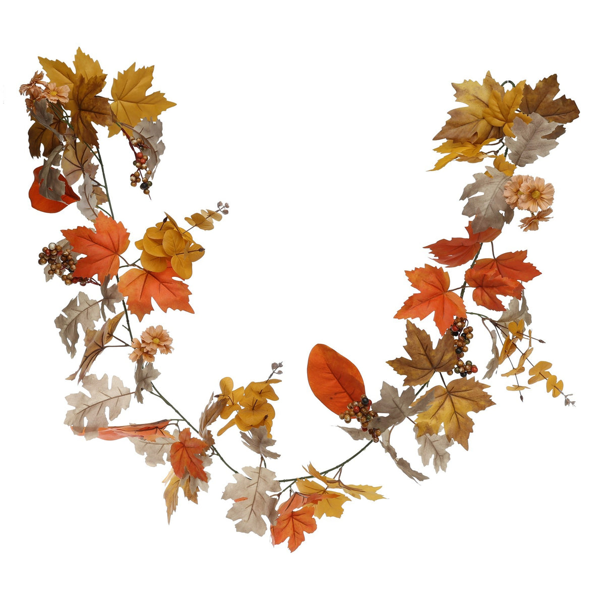 Glamis Autumn Mix Garland (180cm)  Orange (6/48)