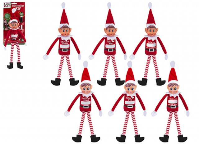 Personalisable Elf With Marker Pen