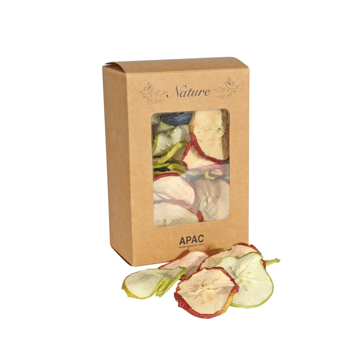 Dried Apple Slice Mixed Red &amp; Green in Box (100g)
