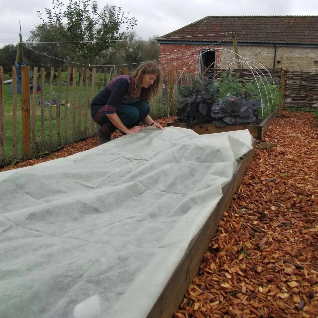 Garden Plant Frost Protection Fleece Cover Marksman White 1.5m x 15m Sheet