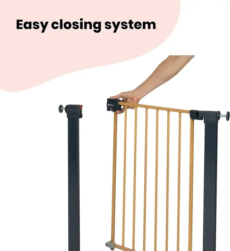 Safety 1st Stair Gate Baby Metal Easy Close Pressure Fit Wood Effect 73-80cm