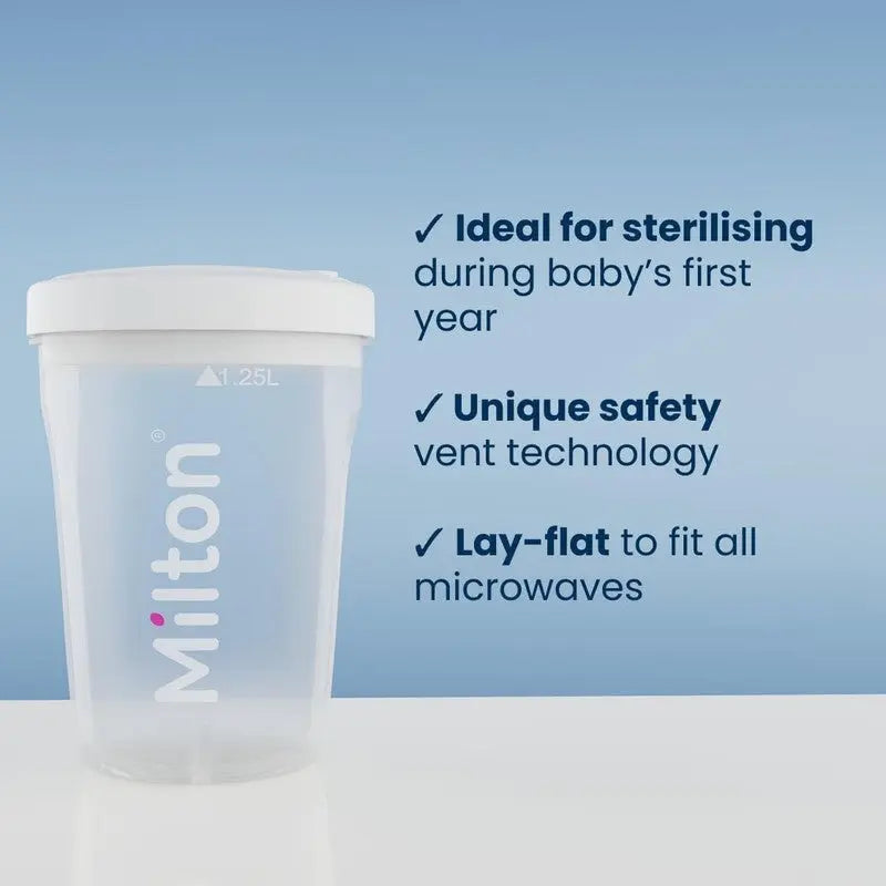 Milton Solo Travel Steriliser Microwave Cold Water Portable BPA Free