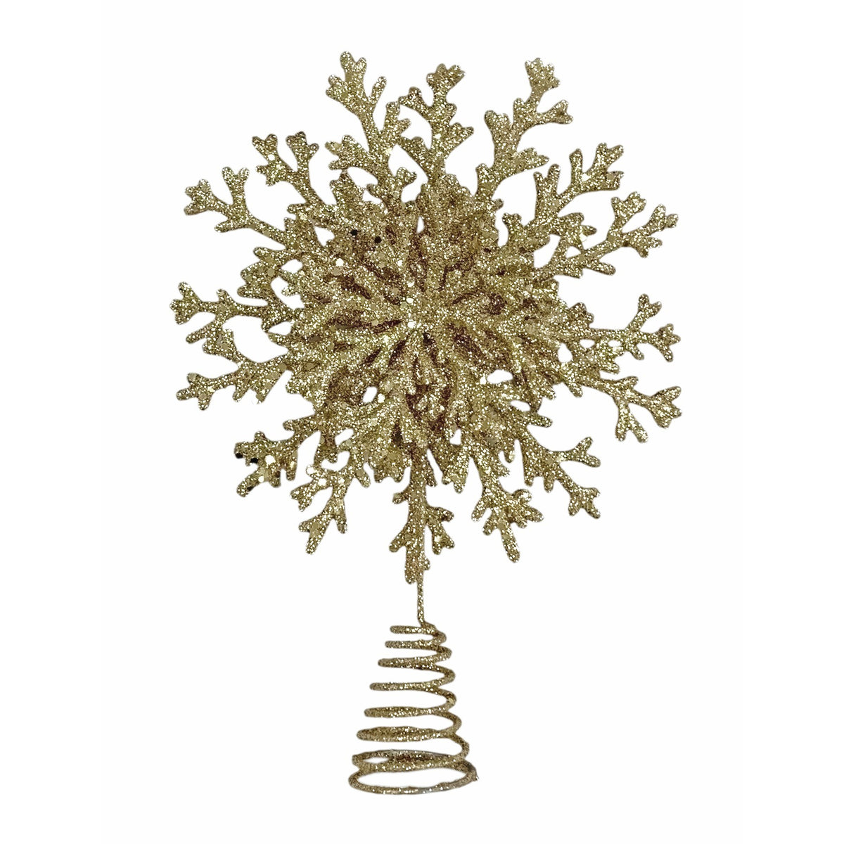 Champagne Snowflake Tree Topper (33cm)