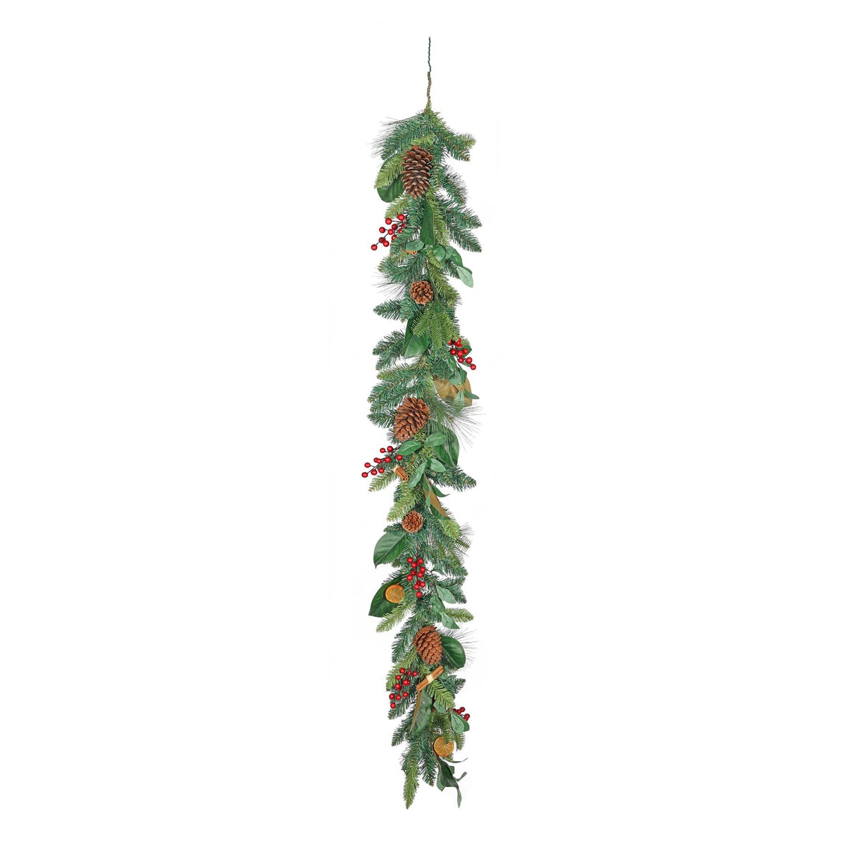 Luxury Garland with Orange  Cinnamon &amp; Cones (180cm)