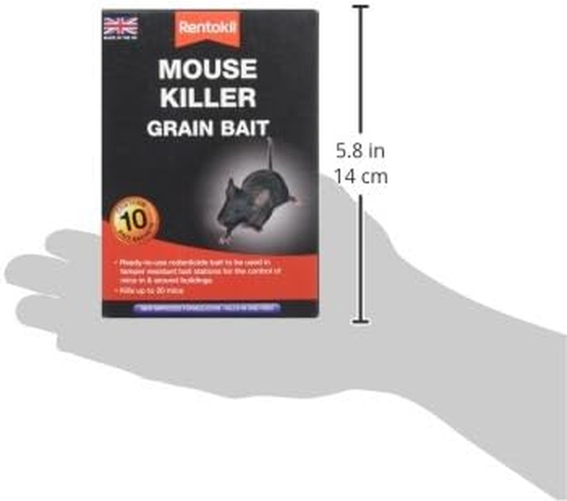 Rentokil Mouse Killer Grain Bait for Indoor & Outdoor Use