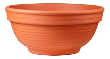 وعاء تيراكوتا طبيعي (23.8 × 11.2 سم)