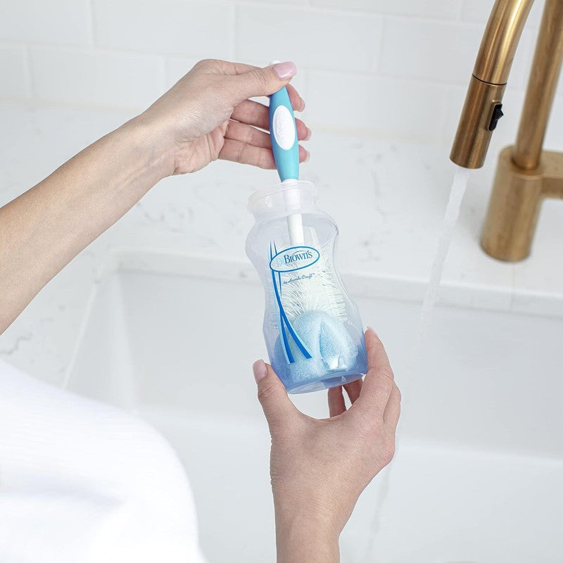Baby Bottle Brush Dr Browns Teat Cleaner Blue