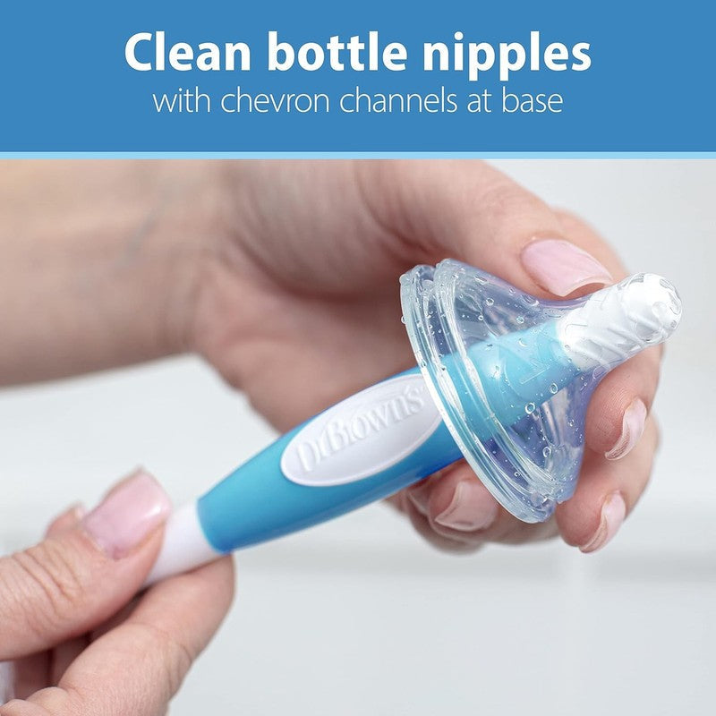Baby Bottle Brush Dr Browns Teat Cleaner Blue