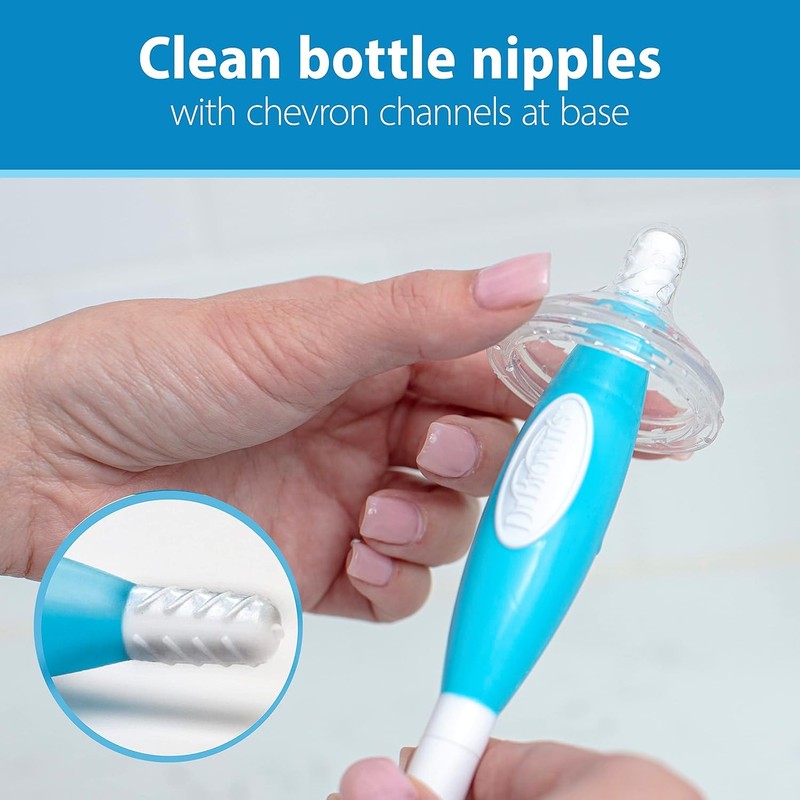 Baby Bottle Brush Dr Browns Teat Cleaner Blue