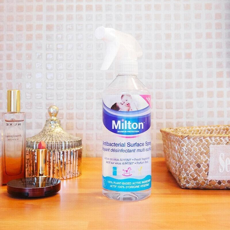 Milton Antibacterial Surface Cleaner Spray Kills Bacteria Germs & Viruses 500ml