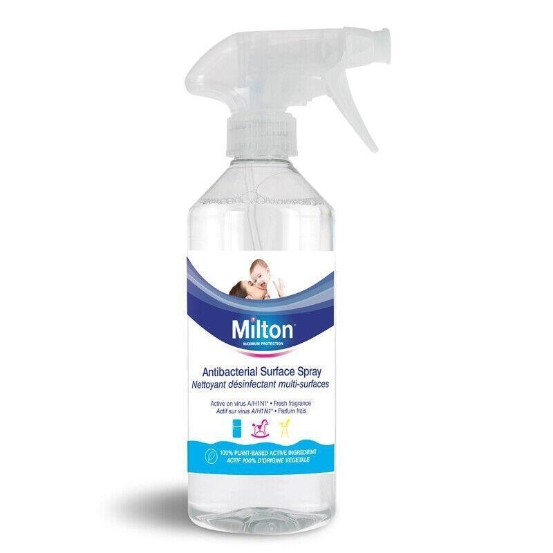 Milton Antibacterial Surface Cleaner Spray Kills Bacteria Germs & Viruses 500ml