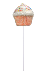 Pink Frosted Cupcake Pick (55cm)