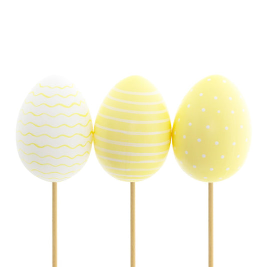 Yellow Easter Egg Pick (Pack of 10)
